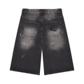 Men’s Vintage Wash Wide Leg Denim Shorts